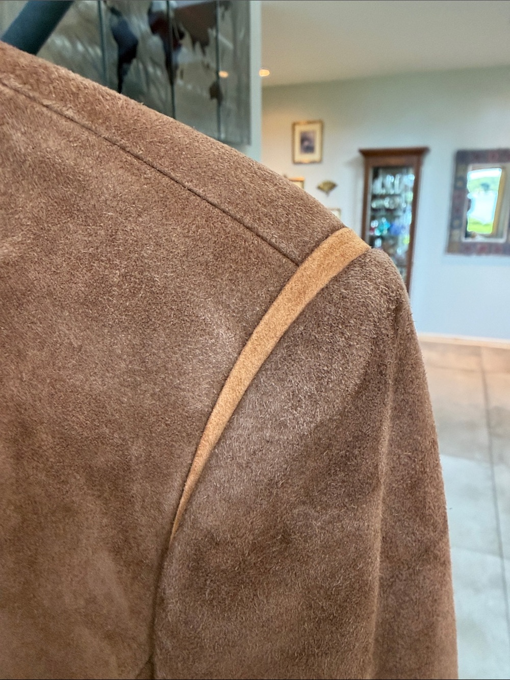 Schneiders Salzburg Trachten-style Brown 100% Goat Skin Suede Women's Jacket sz8 - Picture 11 of 15